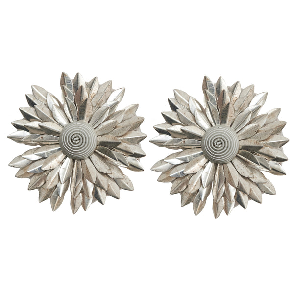 Metal Petal Flower - Silver