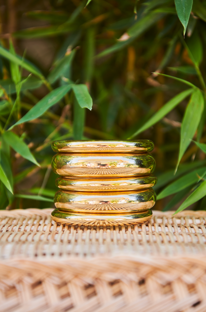 Bangles - GOLD Electroplated Wood