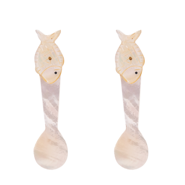 Mother of Pearl Salt/Pepper Spoons- Caspia