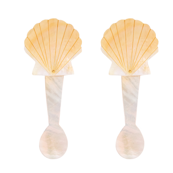 Mother of Pearl Salt/Pepper Spoons- Ariel