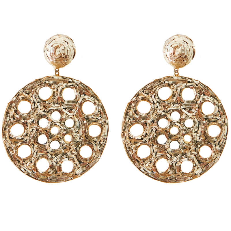 Eyelet Lace- Hammered boullion