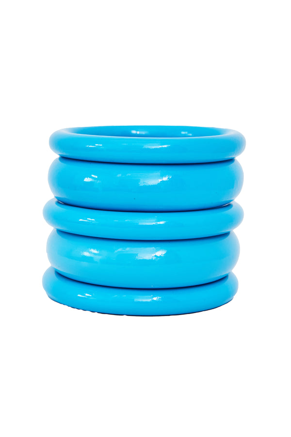 Bangles - Turquoise Enameled  Wood