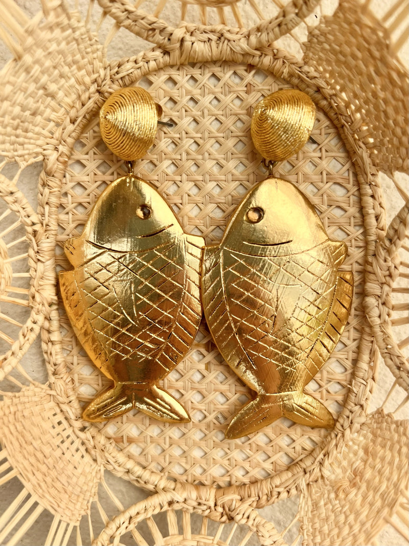 Caspia Fish- Gold
